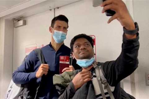 Embarrassing moment Novak Djokovic lands in Dubai after being banned from Australia for THREE YEARS ..