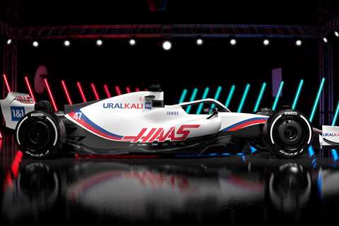 Haas become first F1 team to launch 2022 car after major rule change sees larger wheels and new..