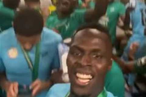 Inside Senegal’s wild Afcon celebrations as Mendy leads players’ chants in hotel corridor before..