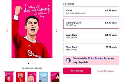 Moonpig remove ‘horrible’ Cristiano Ronaldo Valentine’s Day card and apologise after furious..