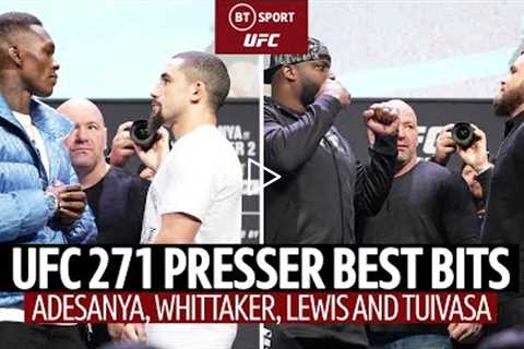 Pressure Makes Diamonds! UFC 271 Press Conference Best Bits With Adesanya, Whittaker, Lewis