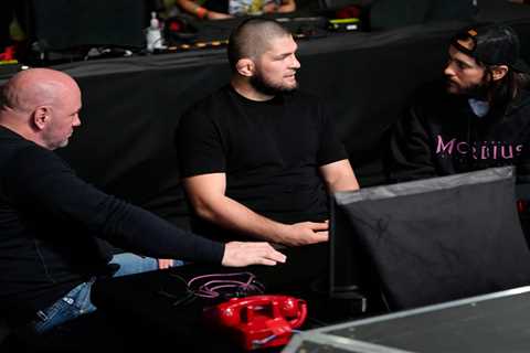 Watch MMA legend Khabib Nurmagomedov deep in unlikely conversation with Hollywood star Jared Leto..