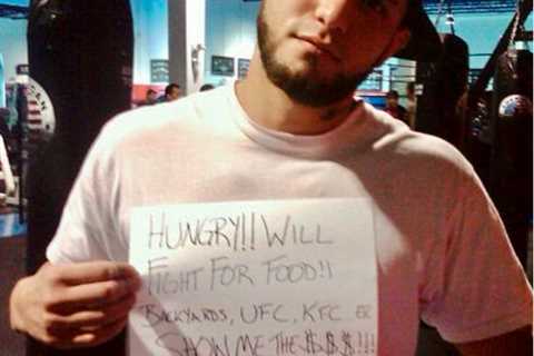 ‘Will fight for food’ – Jorge Masvidal desperately tries to earn a living in throwback pic before..