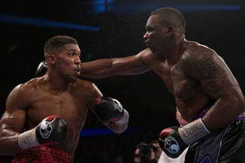 Anthony Joshua confirms he wants Dillian Whyte rematch as rivals get into Instagram spat ahead of..