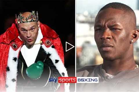 RESURRECTION!  Israel Adesanya pays tribute to Tyson Fury!