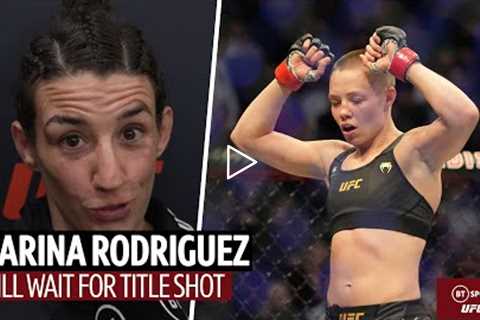 I'll wait for my title shot! Marina Rodriguez after UFC 272 win