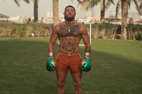 ‘I am BACK’ – Conor McGregor shows off hulking body and boxes as UFC star begins training after..