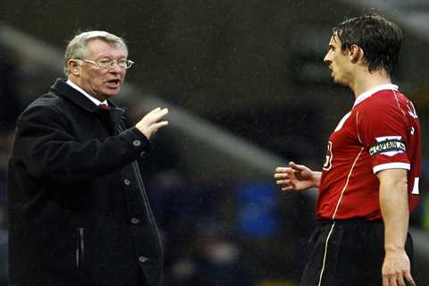 Roy Keane snaps at Gary Neville in Sky Sports studio over his defence of Man Utd legend Sir Alex..