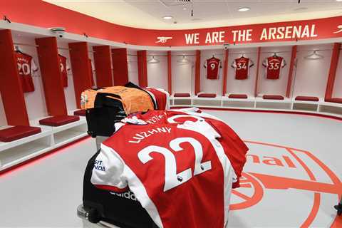 Arsenal hang Oleg Luzhny shirt in dressing room and name ex-defender in squad list vs Leicester as..