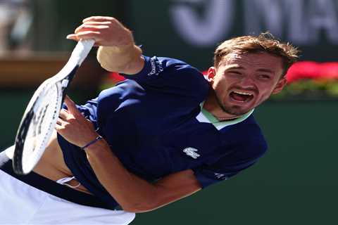 Medvedev smashes racket in rage as Russian star loses No1 world ranking to Djokovic after shock..