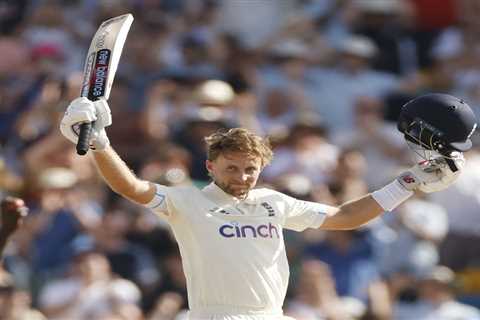 Root hits century as England dominate day one of Second Test vs West Indies as Lawrence falls..