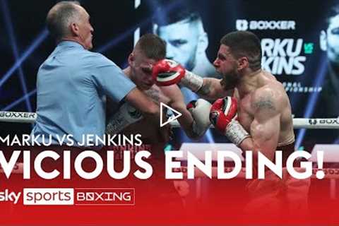 VICIOUS FINISH! 😤 Florian Marku crushes Chris Jenkins in the fourth round!