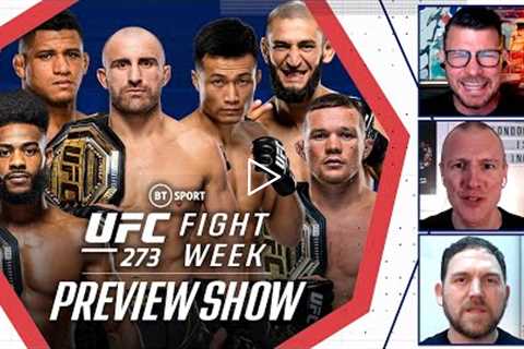 Fight Week: UFC 273 Preview Show  Volkanovski v Korean Zombie, Yan v Sterling, Burns v Chimaev