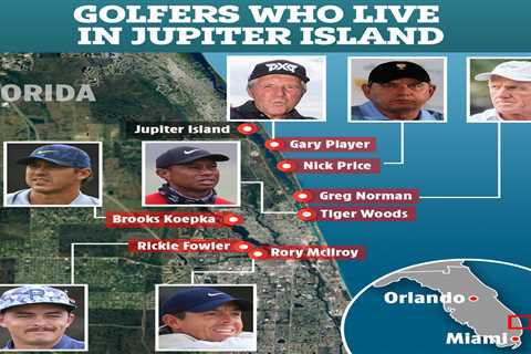 Masters stars like Woods, McIlroy, and Koepka all own amazing mansions in tax-haven Jupiter Island..