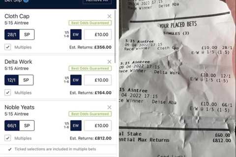 Grand National punter misses out on £800 after partner puts his money on the wrong horse