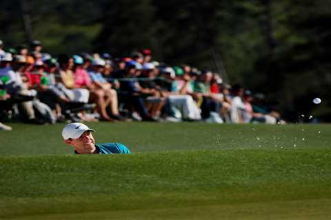 Watch Rory McIlroy hole incredible bunker shot on 18th to seal second at The Masters before wild..