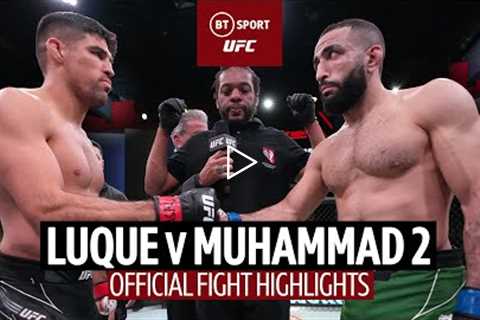 Vicente Luque v Belal Muhammad 2  Statement win for Belal!  UFC Fight Highlights