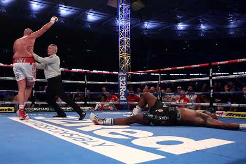 Tyson Fury vs Dillian Whyte rematch dismissed by Frank Warren after claims of illegal shove in..