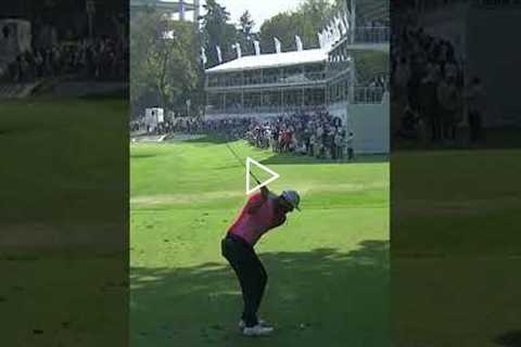 What a shot! Jon Rahm's one-hop ace at WGC-Mexico