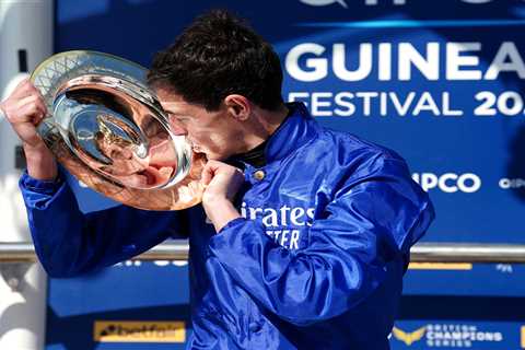 Emotional James Doyle celebrates first British Classic win in 2000 Guineas on Coroebus as Native..