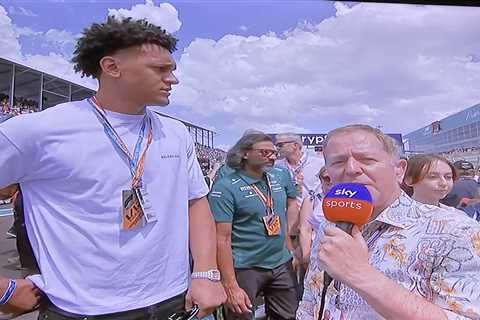 ‘Can’t breathe for laughing’ – Brundle’s HILARIOUS Miami F1 gridwalk from Beckham to DJ Khaled… and ..