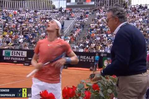 Watch shocking moment Denis Shapovalov screams ‘shut the f*** up’ at Italian Open crowd after row..