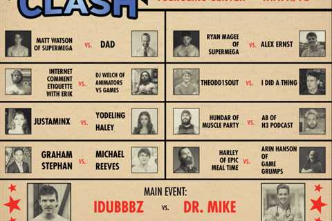 Creator Clash – iDubbbz vs Dr Mike: Live stream, start time, line-up, fight card for YouTuber..