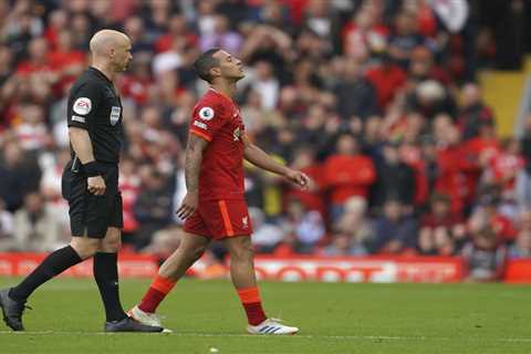 Watch Thiago’s sublime backheel flick for Mane goal before being forced off injured in huge..