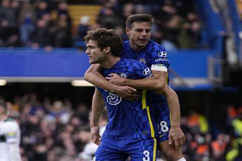 Chelsea duo Cesar Azpilicueta and Marcos Alonso set for Barcelona free transfer on FRIDAY despite..