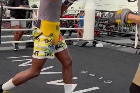 Watch Floyd Mayweather, 45, in secret training days before comeback with his next fight..