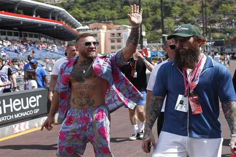 Conor McGregor, Mason Mount and Prem stars strut stuff in the paddock as A-listers flock to glitzy..