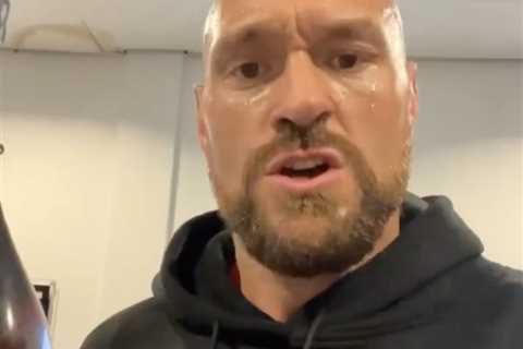 ‘Absolutely flying’ – Tyson Fury training at least TWICE a day with gym work and runs despite..