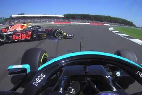 Max Verstappen MOCKED F1 rival Lewis Hamilton just moments after his 180mph crash at 2021 British..