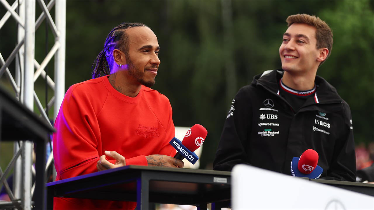 George Russell opens up on rivalry with F1’s ‘best-ever’ Lewis Hamilton.. but is out to steal team-mate’s GOAT title