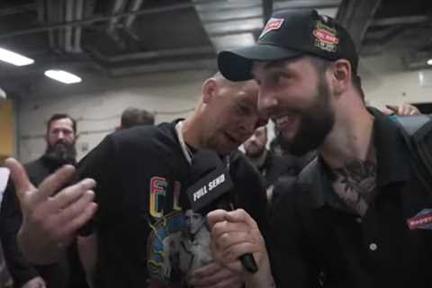 Watch shocking moment Nate Diaz SLAPS reporter backstage at UFC 276 after asking if he was..