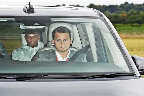 Tyrell Malacia arrives at Man Utd training ground to seal £13m transfer and become first signing of ..