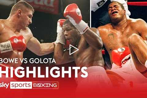 Four low blows & a brawl in the ring! 🤯😳  Riddick Bowe vs Andrew Golota I  Highlights