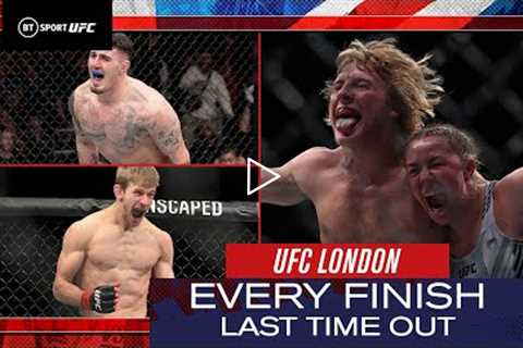 9 FINISHES! Every finish from UFC London last time out!  UFC London