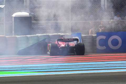 Charles Leclerc out of French GP after 100mph crash in huge boost to title rival Max Verstappen and ..