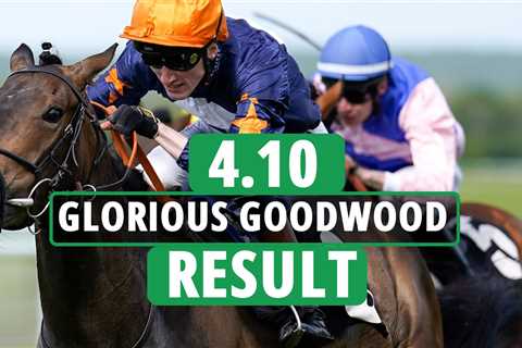 Who won the 4.10 at Goodwood? How EVERY horse finished on day one of Glorious Goodwood