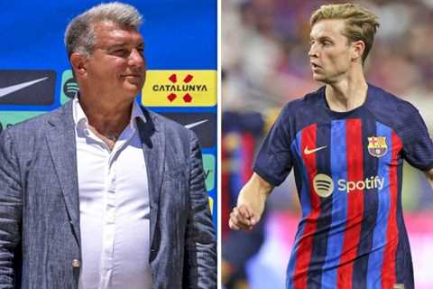 Barcelona chief Joan Laporta explains wanted Frenkie de Jong outcome as Man Utd eye deal