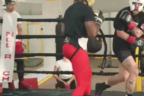 Hasim Rahman Jr releases sparring video showing Jake Paul RUNNING AWAY as bitter fallout from..