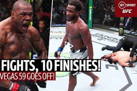 10 Fights, 10 Finishes!  Every finish from a crazy UFC Vegas 59 card!