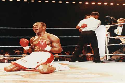 Chris Eubank’s fight with Nigel Benn was so brutal he weed BLOOD for a week and needed help in..