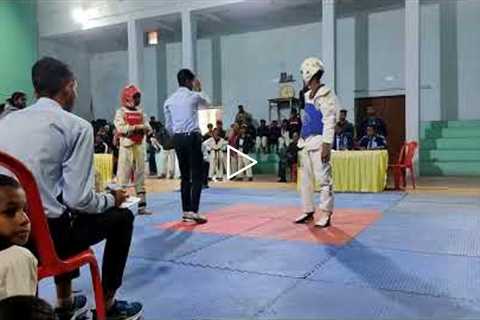 taekwondo fight !! under 45 final Match !! #fight #taekwondo #sports #trending #army #martialarts