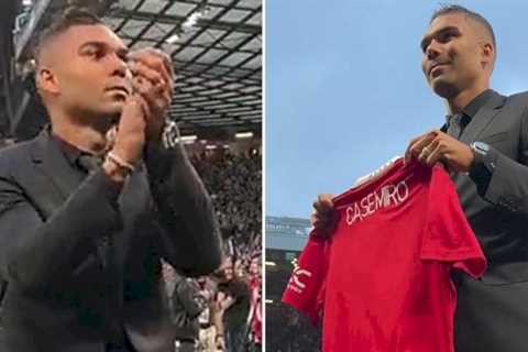 Man Utd fans spot club ‘changing audio of fans’ on video of Casemiro’s unveiling