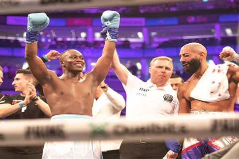 Watch KSI’s wild reaction as he watches little brother Deji win first ever fight from backstage at..