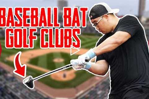 Using BASEBALL GOLF CLUBS To Hit Homeruns At Wrigley Field