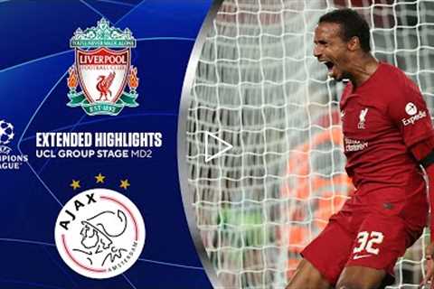 Liverpool vs. Ajax: Extended Highlights | UCL Group Stage MD 2 | CBS Sports Golazo