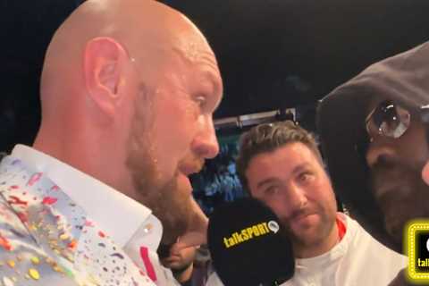 Derek Chisora tells Tyson Fury he will LOSE to Anthony Joshua as rivals clash in heated exchange..